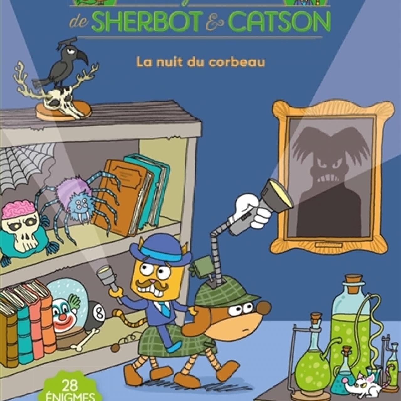 visuel Les Enigmes en BD de Sherbot et Catson - la nuit du corbeau