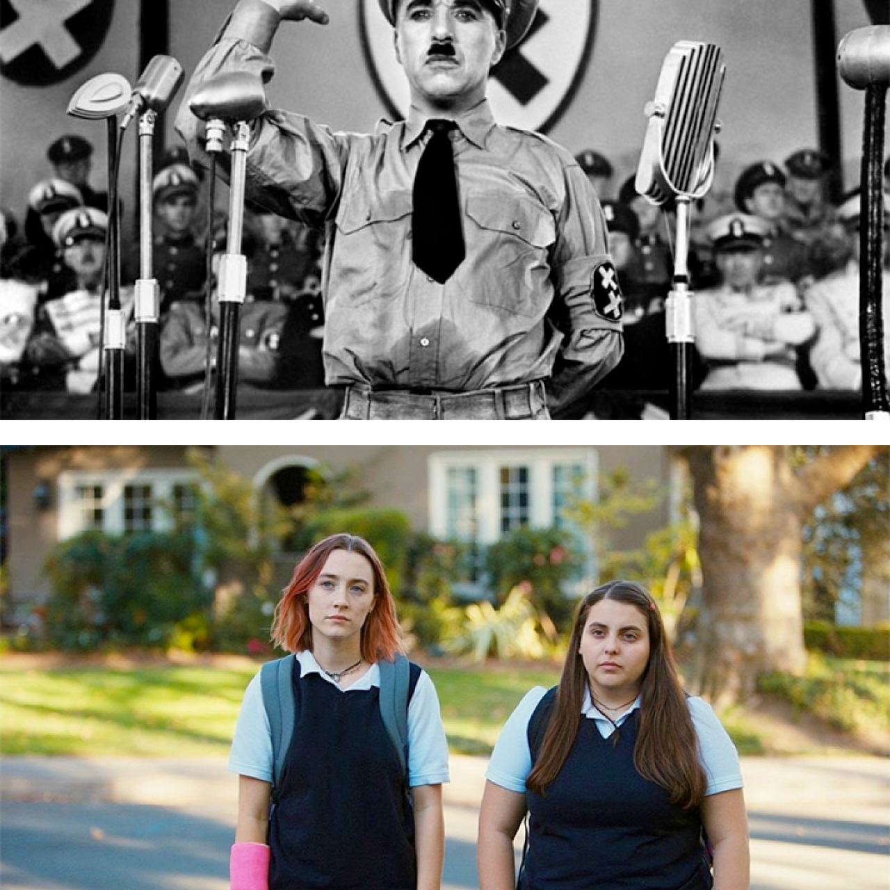Visuel Lycéens au cinema / Le Dictateur / Lady Bird