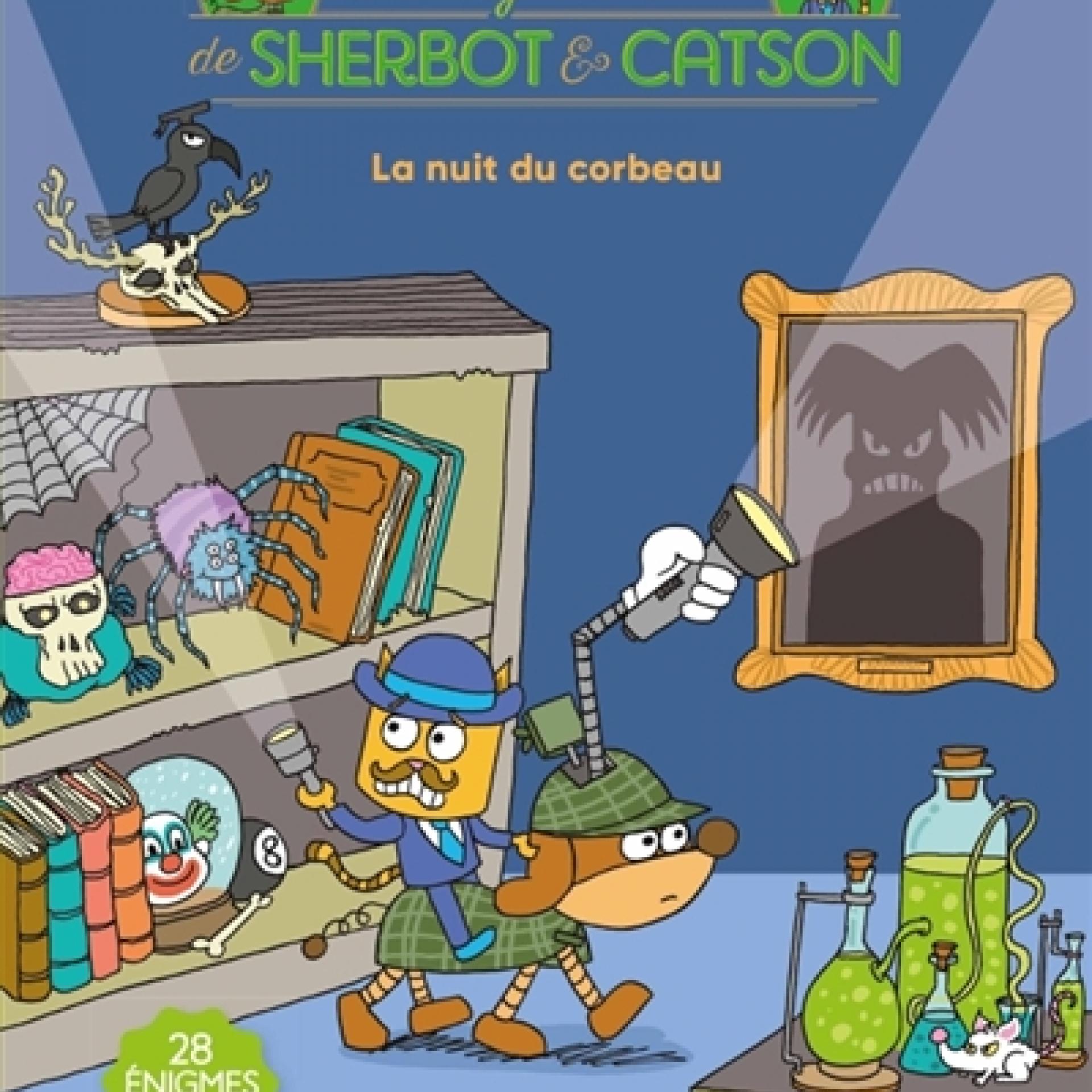 visuel Les Enigmes en BD de Sherbot et Catson - la nuit du corbeau