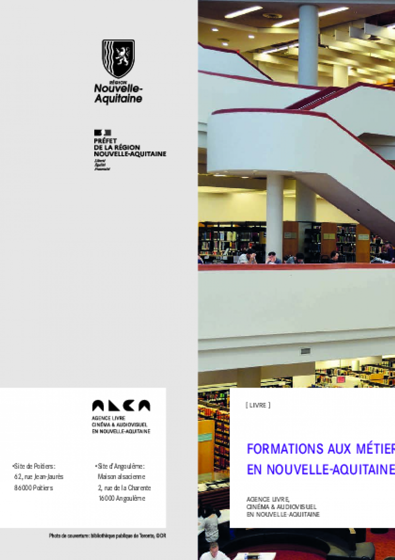 Formations aux métiers des bibliothèques en Nouvelle-Aquitaine 2024