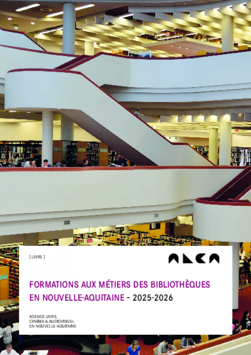 Formations aux métiers des bibliothèques en Nouvelle-Aquitaine 2025-2026