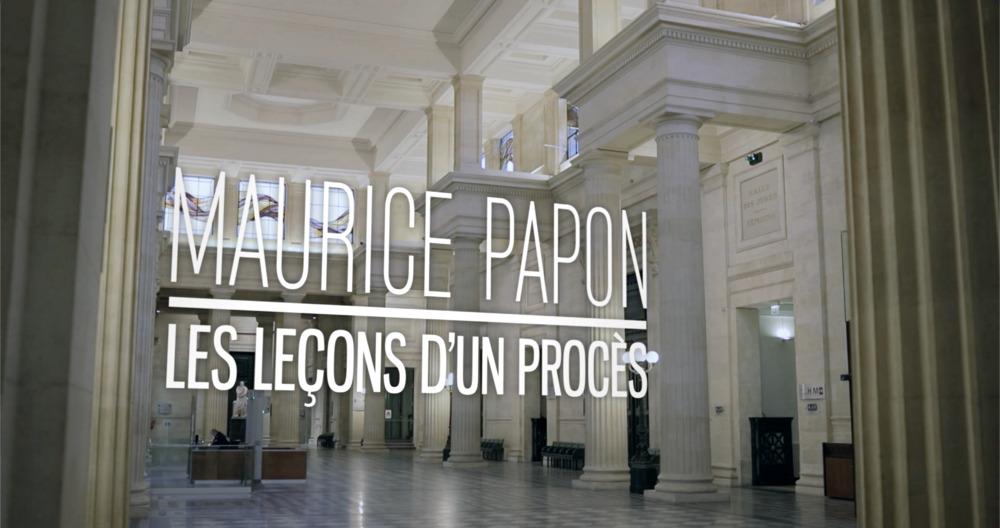 Visuel principal - Maurice Papon Les Leçons d'un procès 